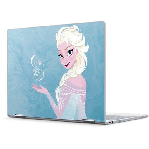 Disney Frozen Ice Blue Elsa Art Pixelbook Skin